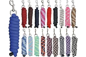 Harry's Horse Halfterführstrick Mounty silberfarbener Karabinerhaken 2m