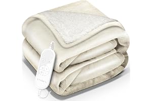 sinnlein® Coperta Elettrica 200x180cm con spegnimento automatico | 9 Livelli di Riscaldamento, Timer, Riscaldamento Rapido, Per Divano, Letto