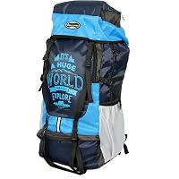 POLESTAR XPLORE 55 Ltrs Rucksack Hiking Backpack with Rain Cover (Blue)