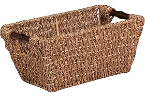 Honey-Can-Do Seagrass Basket w/Handles - Sm STO-02964 Natural