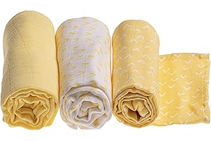 Urban Kanga Langes Coton Bébé 70 X 70 cm Mousseline Bébé Pack de 3 (Sunshine Birds)