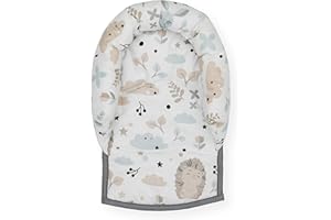 OLO Baby Universal Infant Baby Toddler car seat Stroller Head Support Pillow Cotton (Hedgehog Brown)