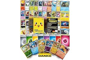 VIPPKM 100 Karten Paket original in deutsch - Versand in nachhaltiger Box kompatibel mit Pokemonkarten - Geschenk Set inkl. Holo Pokemon Sammelkarten - Pokemon Karten original - neu