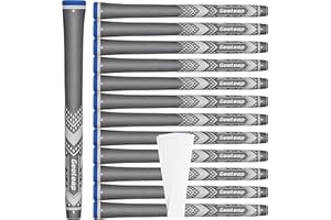 Geoleap Golf Grips Set of 13- Soft Golf Club Grips,Reduce Taper Design Provides High Traction and Performance,13 Grips with 15 Tapes and 13 Grips with All Repair Kits for Choice.