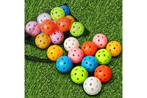 THIODOON Golf Practice Ball Air Flow Hollow Practice Golf Balls 40mm Plastic Golf Balls for Swing Practice Driving Range Home