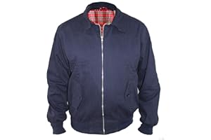 SKYTEX UK Harrington Jacket Classic/Retro/Mod/Scooter by SKYTEXUK, 10 Colours, Sizes XS - 8XL