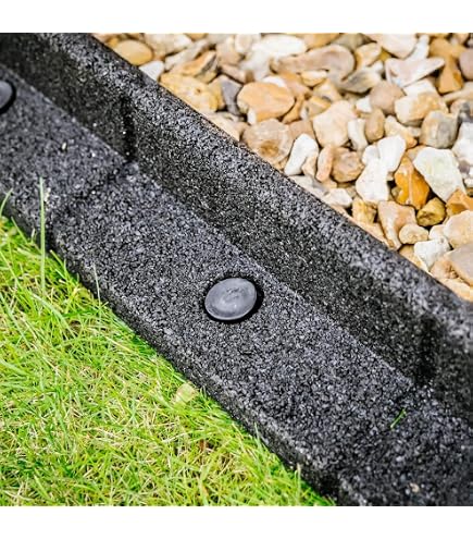 NOOR Rasenkante Premium - 15 Cm X 9 M Grün - Beeteinfassung Für Den Garten, Individuell
