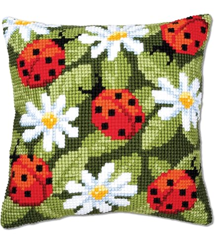 40 x 40 cm Collezione d 'Magnetico Lily Art 5,08 Centimetri Kit da Cucito Cuscino Punto Croce