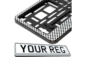 TAPORT® CAR REGISTRATION HOLDER FOR ANY CAR, VAN, TRUCK, TRAILER (CARBON RALLY)
