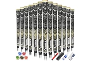 Gowolf Golfgriffe, Gummi, Multi-Compound-Golfschlägereisen, 13 Stück, farbige Oberabdeckung, SL02 Pro mit gratis 15 Bändern