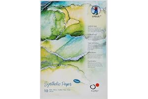 Ursus 16279200 – Yupo Papper, 192 g, DIN A5, 10 ark, syntetisk, slät yta, riv- och vattentät, UV-skydd, extremt slitstark, 10