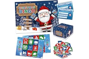 UKPG Christmas Stocking Filler | CHRISTMAS BINGO | For Children, Family, Kids, Christmas Party, Christmas Family Game, Christmas eve box fillers, Christmas stocking fillers