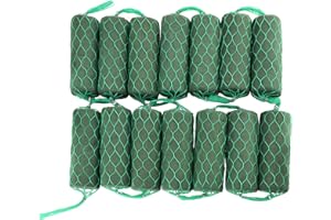 HANOBC 210cm Guirlande de Mousse Florale Humide pour Fleurs Fraîches 14 Pièces Blocs D'Éponge de Fleurs Vertes Blocs de Mousse Florale Humide Sec pour Mariage Arche de Fleurs Arrangement de Fleurs