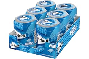 Trident Fresh Bottle Menta- Chicles sin Azúcar con Sabor a Menta - 6 Botes de 82,6 g