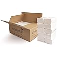 Interfold Z-Fold Paper Hand Towels - White 2-Ply Absorbent & Strong Multi-fold Paper Towels - 10 Sleeves of 150 Sheets - Care by Mail Healthcare - Total of 1500
