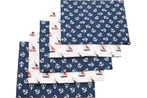 ZOLLNER Set de 5 Langes en Mousseline, Coton, 80x80 cm, Öko-Tex