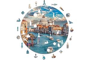 Iconic Puzzles - Incantevole Venezia, Italia, puzzle in legno 100% sostenibile, Regali per Bambini e Adulti, taglia S, 200 Pezzi