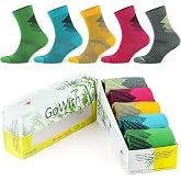 GoWith 5'li Renkli Seamless (Dikişsiz) Topuk Burun G&uuml;&ccedil;lendirilmiş Nem Emici Erkek Fit &Ccedil;orap - Bambu Y&uuml;r&uuml;y&uuml;ş Koşu &Ccedil;orabı Seti 