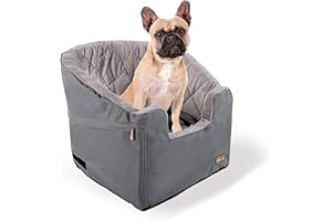 K&H Produkty dla zwierząt domowych, fotelik samochodowy dla psa z pasem bezpieczeństwa dla psa, nadaje się do prania, fotelik samochodowy dla małego psa, stabilne foteliki dla małych psów, średnich