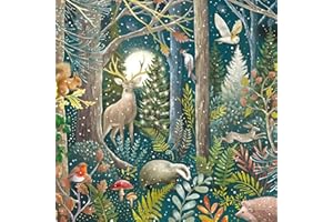 GBCC Charity Christmas Cards Pack of 20 - Charity Christmas Cards with Artistic Forest Wildlife Scenes - Eco-Friendly Xmas Cards Multipack with Envelopes