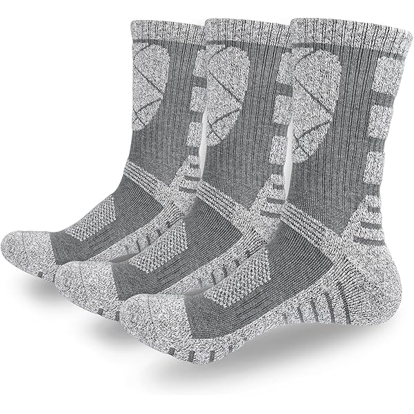 YUEDGE Lot De 5 Paires De Chaussettes Rembourrées En Coton Anti-humidité Pour Homme, Gym, Golf, Tennis, Entraînement, Athlétisme, Noir 2401