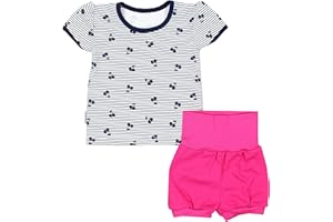 TupTam Baby Mädchen Sommer Bekleidung T-Shirt Shorts Set
