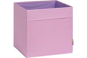 Storanda | MIO Aufbewahrungsbox Regal | Faltbare & Extra Stabile Kallax Boxen Aufbewahrung | Aufbewahrungskorb Regalbox für Würfelregal | Ideal für Zuhause & Kinderzimmer | 33x33x33 cm | Flieder