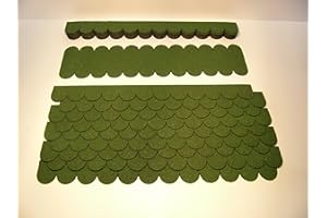 Martinshof Rothenburg Diakoniewerk Mini Dachschindeln Rund (41 mm) Set - Grün für Vogelhaus 23.403" Dachschindel 0,35 m² hergestellt in der Werkstatt für behinderte Menschen