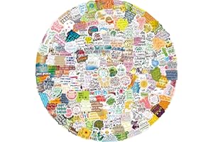 NEULEBEN 200 pezzi di adesivi con parole positive, set di adesivi motivazionali, adesivi in vinile impermeabile per laptop, skateboard, album di ritagli, adolescenti