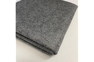 MIDLAND TEXTILES Grey Acrylic Plain Felt Arts and Craft Fabric Material for Sewing Embroidery Decorations 88cm Wide 1 Meter Pre Cut (Grey, 1 Meter Pack)