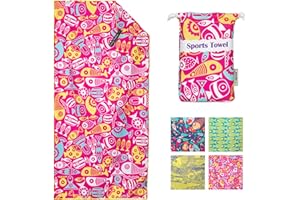 4Monster Serviette de plage en microfibre avec sac de transport résistant au sable 160 x 80 cm Serviette de voyage à séchage rapide légère pour la randonnée, le yoga, le sport, le bain, les vacances