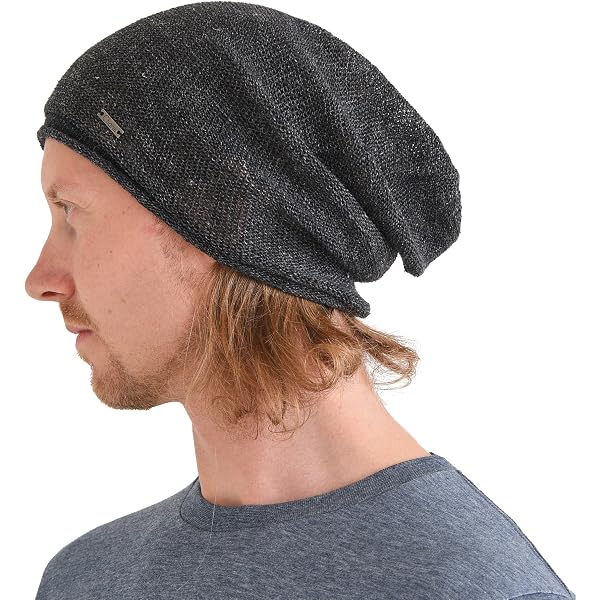 CHARM Cappello Donna Berretto Uomo Beanie - Lino Naturale - 3