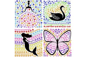 Unaibber Sonnenfänger Fenster Bastelset, DIY Diamant Malset, Kunsthandwerk für Kinder, Bastelset Kinder ab 6 Jahre, Coole Geschenke für Mädchen 6 7 8 9 10 Jahre (Schwan Schmetterling)