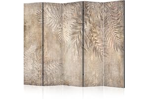 murando - Paravento Acustico 225x172 cm - Stampa Bilaterale su Tela in TNT Pannelli Fonoassorbenti - divisoria Parete Spagnola Schermatura Pieghevole Decorazioni - cespugli beige natura b-C-10145-z-a