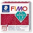 STAEDTLER 8010-202 FIMO Effect Oven-Hardening Polymer Modelling Clay - Galaxy Red (57g)