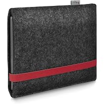 Stilbag EReader-Hülle FINN Für Onyx Boox Page | Filz-Etui | Made In Germany | Farbe: Anthrazit/Azur