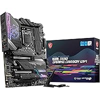 MSI MPG Z590 GAMING CARBON WIFI Motherboard ATX - Supports Intel Core 11th Gen Processors, LGA 1200 - Mystic Light, 75A…