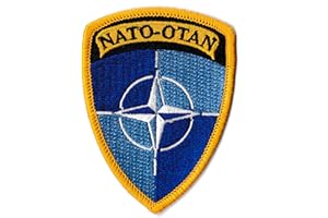 NAGAPATCHES Parche parche parche logo OTAN NATO parche militar OPEX bordado termoadhesivo