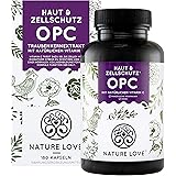 NATURE LOVE® OPC Traubenkernextrakt - Aus französischen Trauben UND Extraktion in Frankreich - 800mg Extrakt je Tagesdosis - 