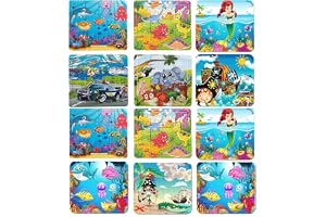 Chocozone Pack of 12 Jigsaw Puzzles (16pc Puzzle) Birthday Gifts for Kids Return Gifts for Birthday for Boys & Girls