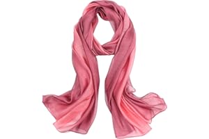 SAWEKIN Scarf for Women Cotton Silk Scarves Elegant Gradient Color Lightweight Fashion for Spring Winter Scarves Shawl Wraps