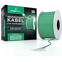 RASENWERK® - 150m Universal Begrenzungskabel für Mähroboter - Begrenzungsdraht für Rasenmäher - Draht aus verzinntem Kupfer -