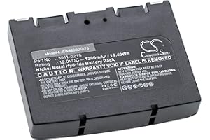 vhbw Replacement Battery compatible with Minelab Sovereign GT Metal Detector (1200mAh, 12V, NiMH)