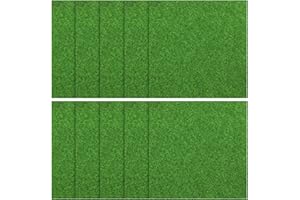 Bruislard 10 Stück Miniaturgarten DIY Künstliche Moos Miniatur Kunstrasen zum Basteln Mini-Kunstrasen Kunstrasen für Den Lnnen und Außenbereich Mikrolandschaft Miniatur Garten Deko Terrasse