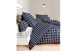 ‎JANINE Janine Mako Satin Bettwäsche modernclassic 80 x 80 cm nachtschattenblau Fb. 12