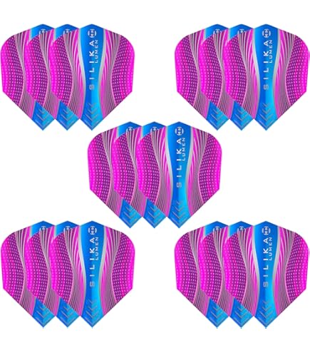 Alette Freccette Red Dragon Hardcore - 12 Pezzi, Design Radical Blue Crackle - Foto 2