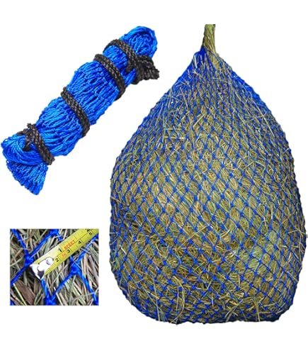 Freedom Feeder Hay Net – Slow Feed Mini Net For Horses, 1" To 2" Mesh, Holds 13 Lbs