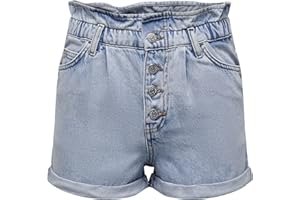 Only Short Bermuda Cuba Life Paperbag Medium Blue Denim
