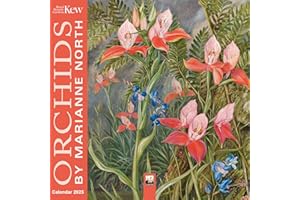Kew Gardens: Orchids by Marianne North Mini Wall Calendar 2025 (Art Calendar)
