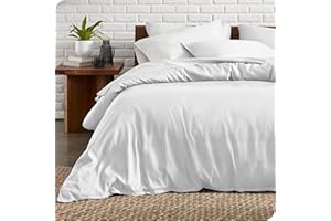 Bare Home Duvet Cover Set Single Size - Premium 1800 Ultra-Soft Duvet Cover Set - Lightweight - Cooling Duvet Cover - Bed Duvet Cover with 1 Pillowcase (Single, White)